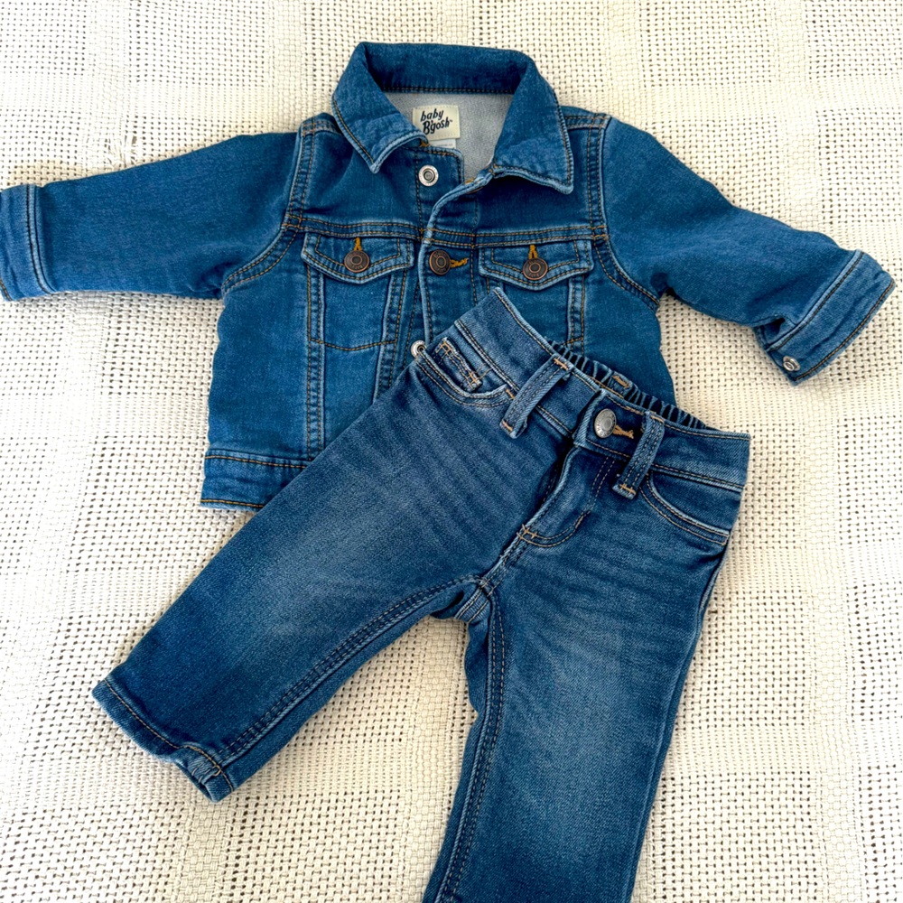 Baby jeans with denim jacket
